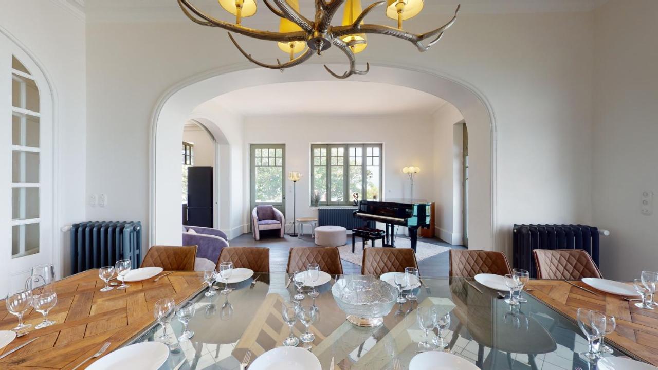 Les Roches Grises, Luxueuse Villa Face Mer, 4Etoiles, Spa Et Jardin Panoramique, Societe La Clef Decamp Granville Exterior foto